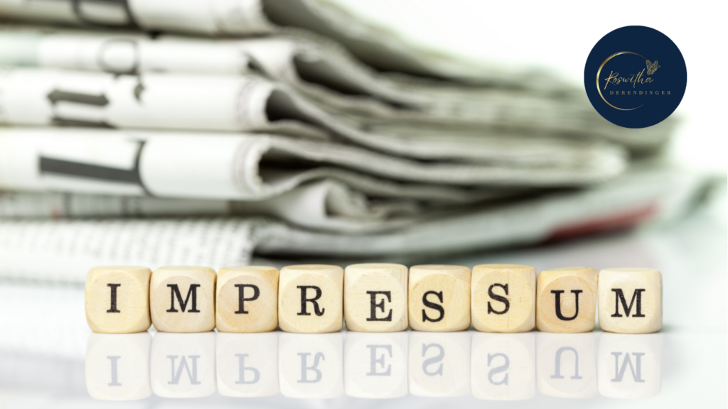 Impressum von Heiltherapeutin Roswitha Derendinger